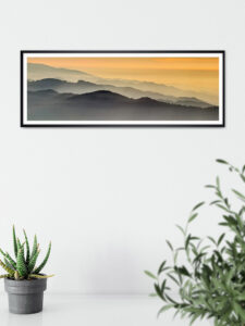 Panoramafoto Sonnenuntergang Schwarzwald