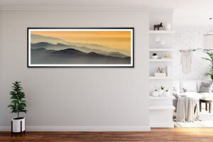 Panoramafoto Sonnenuntergang Schwarzwald