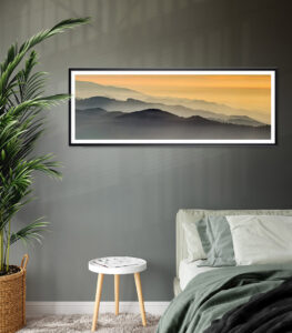 Panoramafoto Sonnenuntergang Schwarzwald