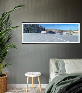Panoramafoto Winter Schönwald im Schwarzwald