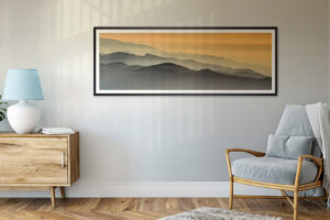 Panoramafoto Sonnenuntergang Schwarzwald